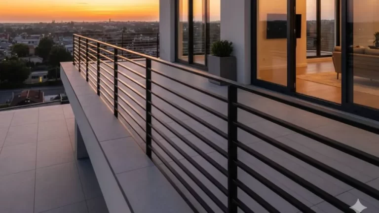 Yaşamkent bölgesinde kullanılan ferforje korkuluk modeli